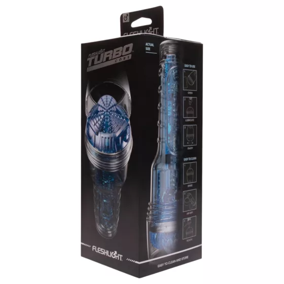 Fleshlight Turbo Core - masturbátor sání - modrá