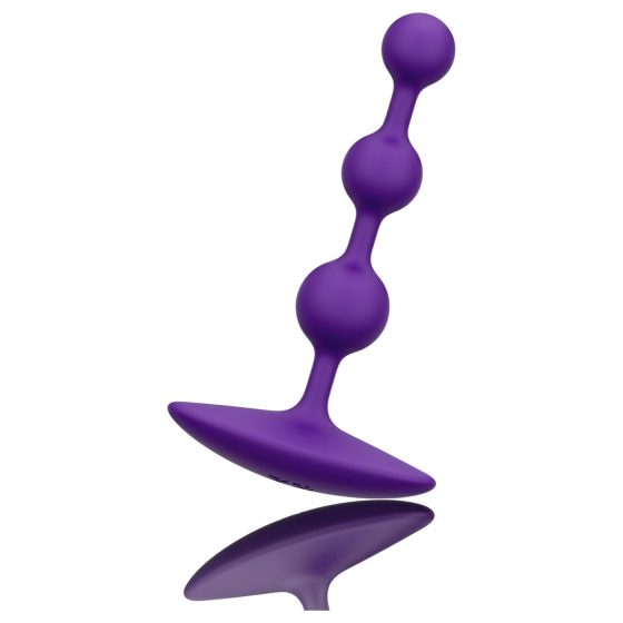 ROMP Amp - perličkový anální dildo (fialový)