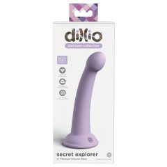   Dillio Tajný Průzkumník - přísavný dildo (17 cm) - fialový