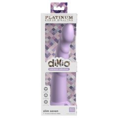   Dillio Slim Seven - přísavkový stimulující dildo (20 cm) - fialový