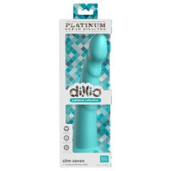   Dillio Slim Seven - stimulační dildo s přísavkou (20 cm) - tyrkysové