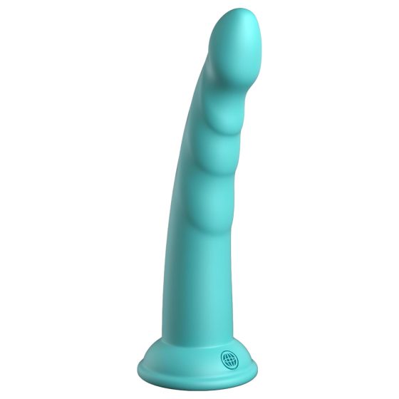 Dillio Slim Seven - stimulační dildo s přísavkou (20 cm) - tyrkysové