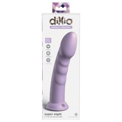   Dillio Super Eight - silikonové dildo s přísavkou (21 cm) - fialové