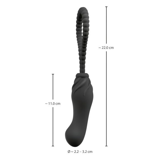 Black Velvet Perfect Fit - připínací dildo (černé)