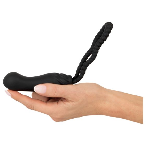 Black Velvet Perfect Fit - připínací dildo (černé)