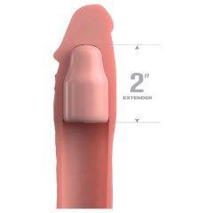   X-TENSION Elite 2 - Nastavitelný návlek na penis (přírodní)