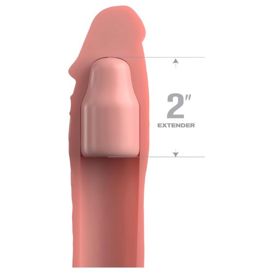 X-TENSION Elite 2 - Nastavitelný návlek na penis (přírodní)