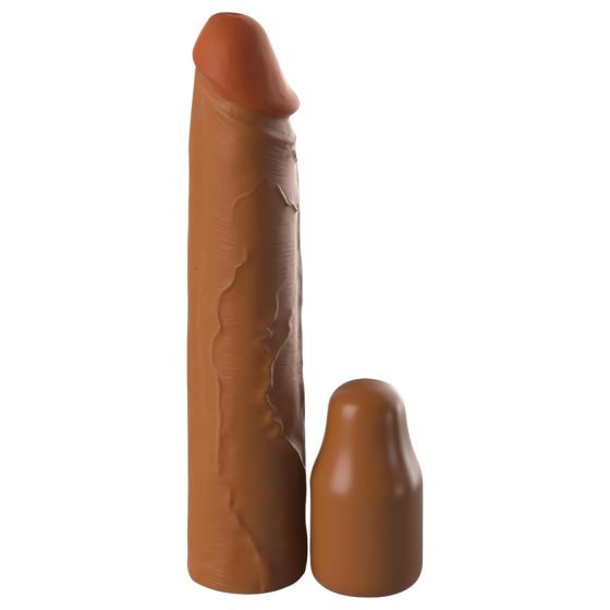 X-TENSION Elite 2 - nastavitelný návlek na penis (hnědý)