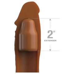 X-TENSION Elite 2 - nastavitelný návlek na penis (hnědý)