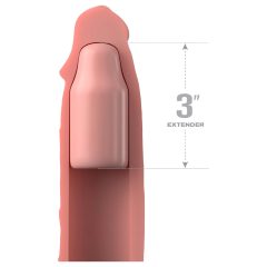   X-TENSION Elite 3 - přizpůsobitelný návlek na penis (přírodní)