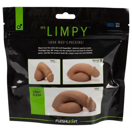 Fleshlight - Mr. Limpy - střední realistické dildo (přírodní)
