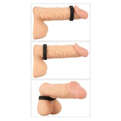   You2Toys 4v1 - sada kroužků na penis a varlata (přírodní-černá)