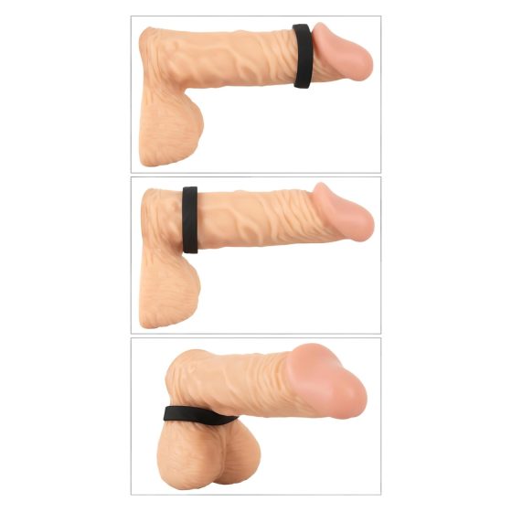 You2Toys 4v1 - sada kroužků na penis a varlata (přírodní-černá)