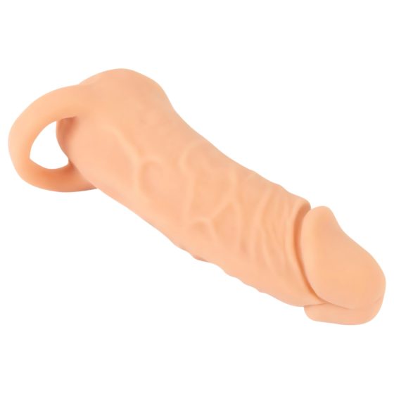 Nature Skin - návlek na penis a umělá vagína - 18 cm (přírodní)