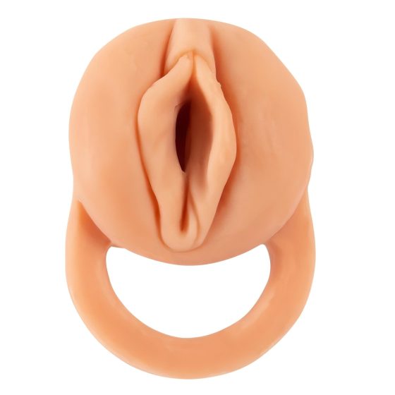 Nature Skin - návlek na penis a umělá vagína - 18 cm (přírodní)