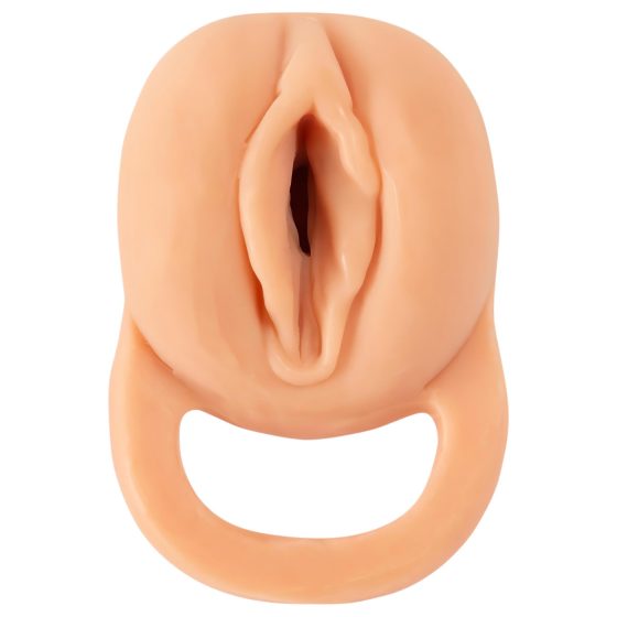 Nature Skin - 2v1 umělá vagína a návlek na penis - 23 cm (přírodní)