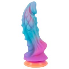   Beasty Cocks - mimozemský silikonový dildo (modro-oranžový)