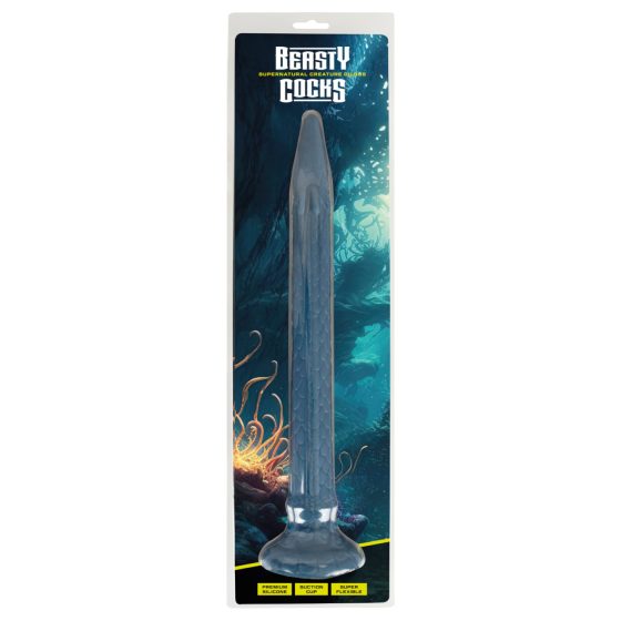 Beasty Cocks Úhoř extáze – extra dlouhý dildo (modrý)