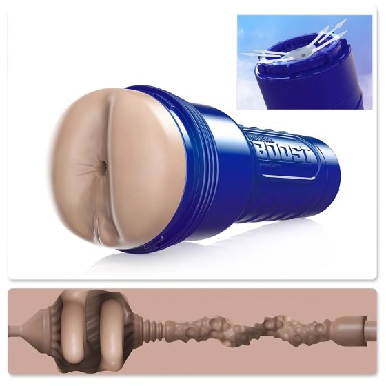Fleshlight Boost Blast - realistický anální masturbátor - tělová barva