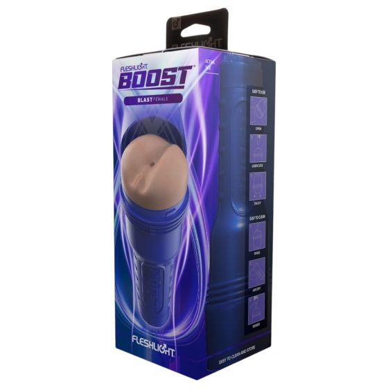 Fleshlight Boost Blast - realistický anální masturbátor - tělová barva