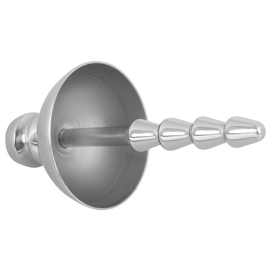 Penisplug - kovová uretrální pomůcka (stříbrná)