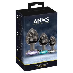 Anos - kovový anální kolík set