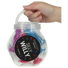   Silly Willy - silikonové dildo s přísavkou - 12 ks (barevné)