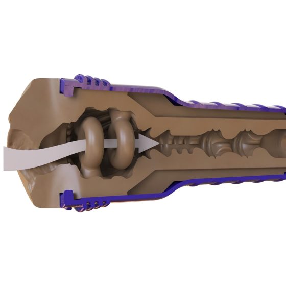Fleshlight Boost Bang - realistická umělá vagína masturbátor (hnědá)