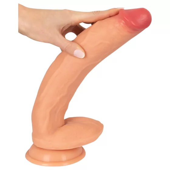 Realistixxx - realistický dildo s varlaty - extra velký - tělová barva