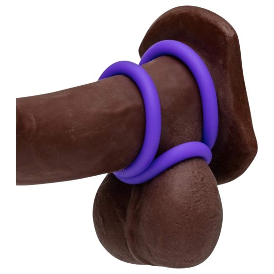 ROMP Remix Trio - Sada kroužků na penis - 3 ks (fialová)