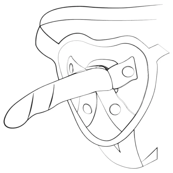 ROMP Dizi - flexibilní silikonové dildo - růžovo-oranžové