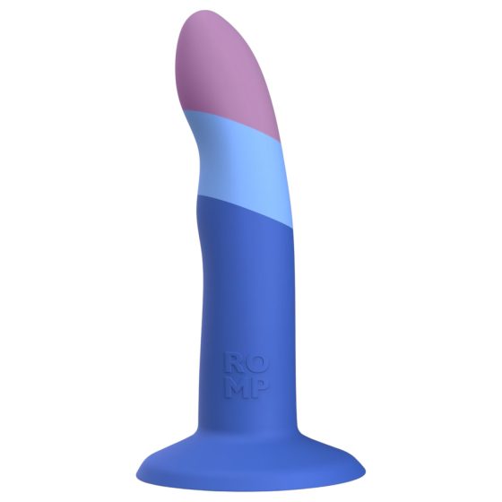 ROMP Piccolo - pružný silikonový dildo (modro-fialový)