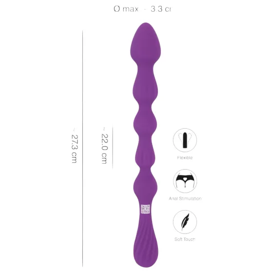 You2Toys - Koulovitý, flexibilní anální dildo - (fialové)