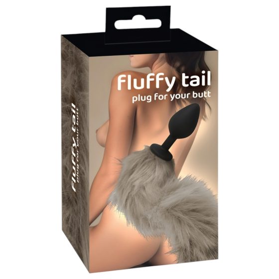 You2Toys - silikonový anální kolík s ocasem (šedý)