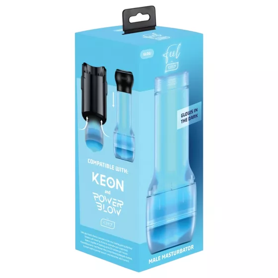 Kiiroo Feel Glow - svítící umělá vagína masturbátor, PowerBlow (bílá)