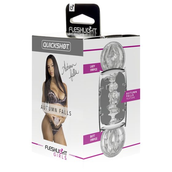 / Fleshlight Quickshot Autumn Falls - cestovní masturbátor (průhledný)