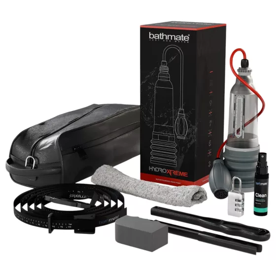 Bathmate HydroXtreme 8 - hydro vakuová pumpa na penis sada (průhledná)