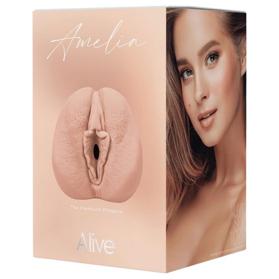 Alive Amelia S - umělá vagina masturbátor (přírodní)