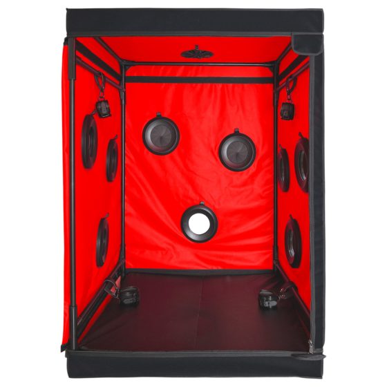 Secretdome - BDSM sexuální kabina s otvory (černá)