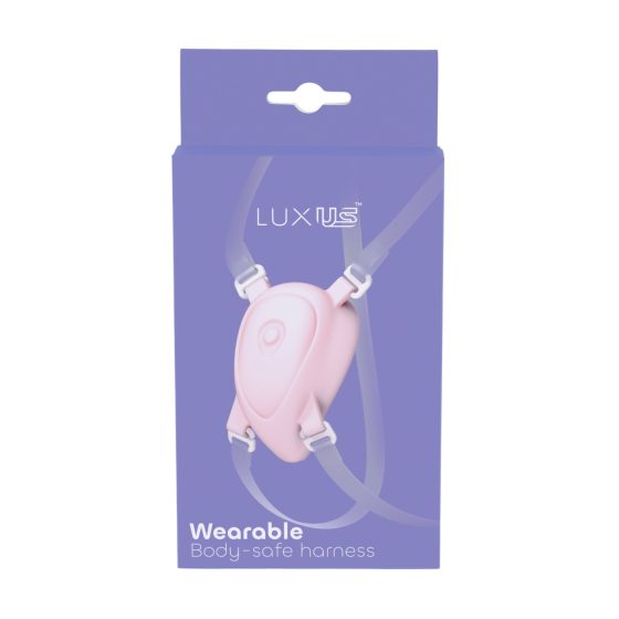 Luxusní - připínací postroj pro klitoridální vibrátor (bílý)