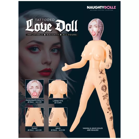 You2Toys - nafukovací tetovaná sexuální panna