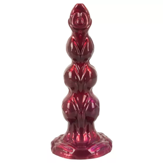 Beasty Cocks - Werewolf Willie dildo s přísavkou - bordó (21 cm)