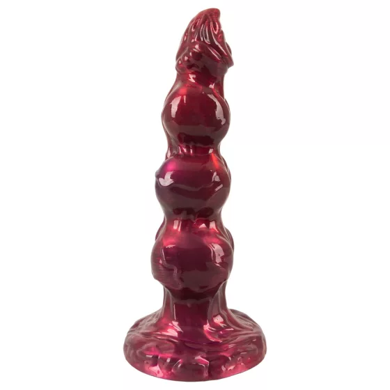 Beasty Cocks - Werewolf Willie dildo s přísavkou - bordó (21 cm)