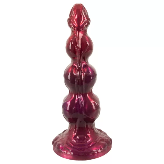 Beasty Cocks - Werewolf Willie dildo s přísavkou - bordó (21 cm)