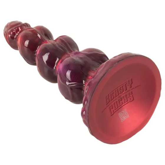 Beasty Cocks - Werewolf Willie dildo s přísavkou - bordó (21 cm)
