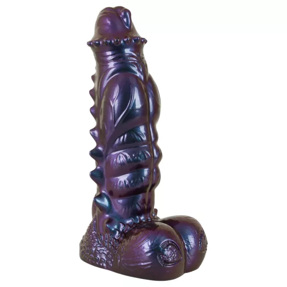 Beasty Cocks Tech-Zilla Bang - monstrózní přísavkové dildo (fialové)