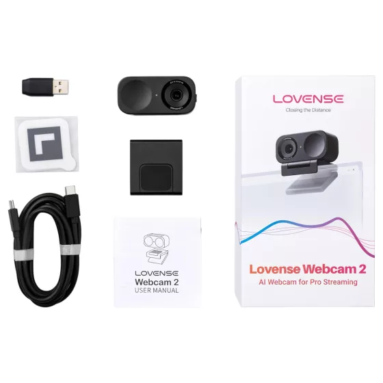 Lovense Webcam 2 - AI webkamera pro streamování (černá)