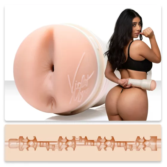 Fleshlight Girls Violet Myers Ahegao - realistický anální masturbátor (tělové barvy)