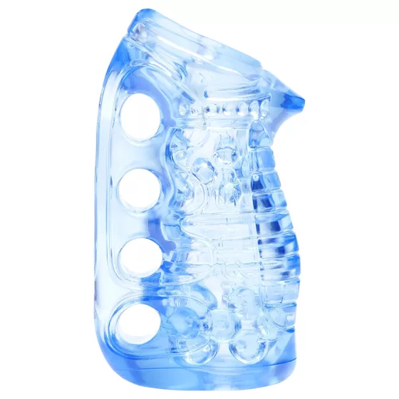Fleshlight Fleshskins Grip Blue Ice - oboustranně otevřený masturbátor (modrý)