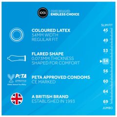 EXS Black - latexový kondom - černý (12 ks)